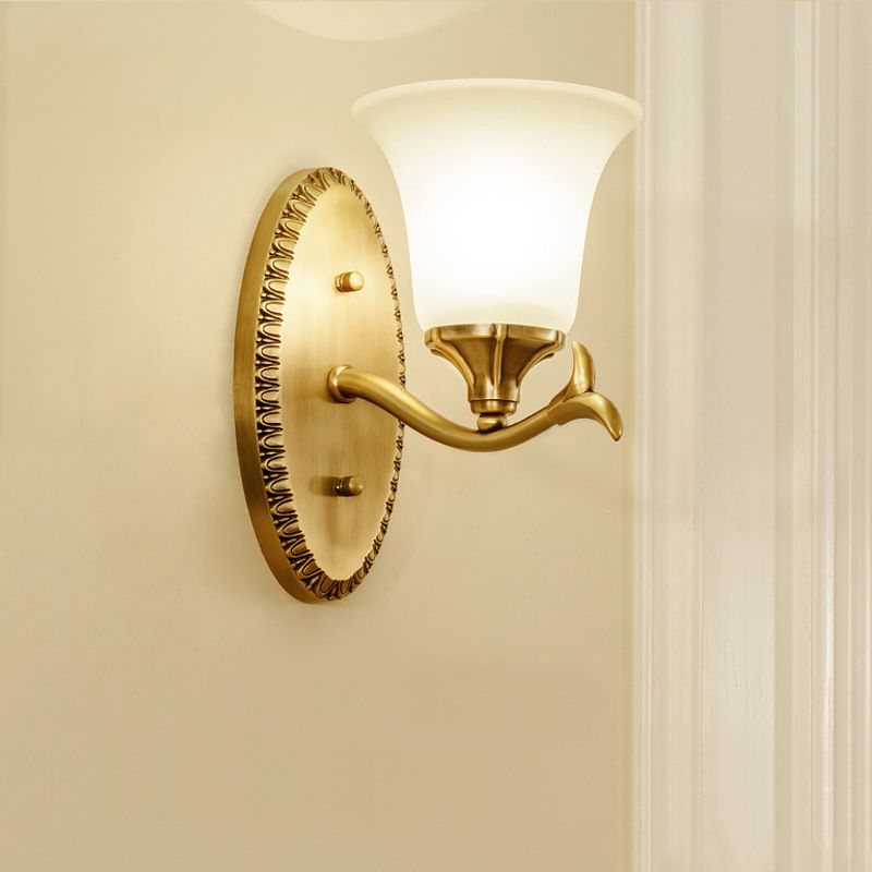 Unique Shape Wall Light Fixture Modern Wall Mounted Lighting in Gold Finish