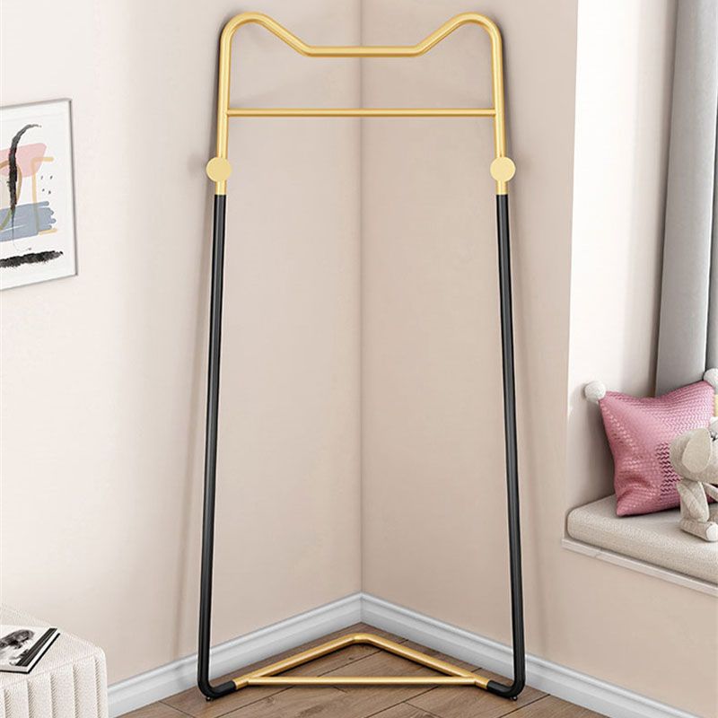 Modern Style Solid Color Coat Rack Metal Frame Coat Hanger for Bedroom