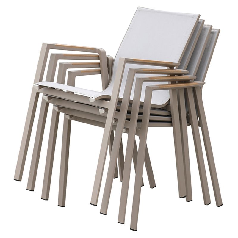 Aluminum Outdoor Chair Contemporary Arm Chair Outdoor Bistro Chair