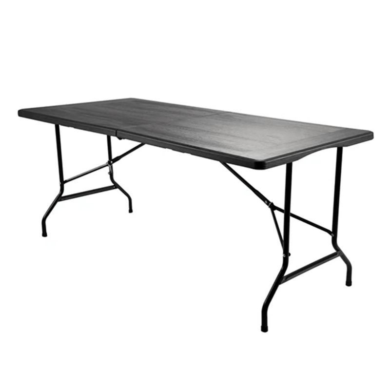 Plastic Outdoor Camping Table Contemporary Patio Table with Metal Frame