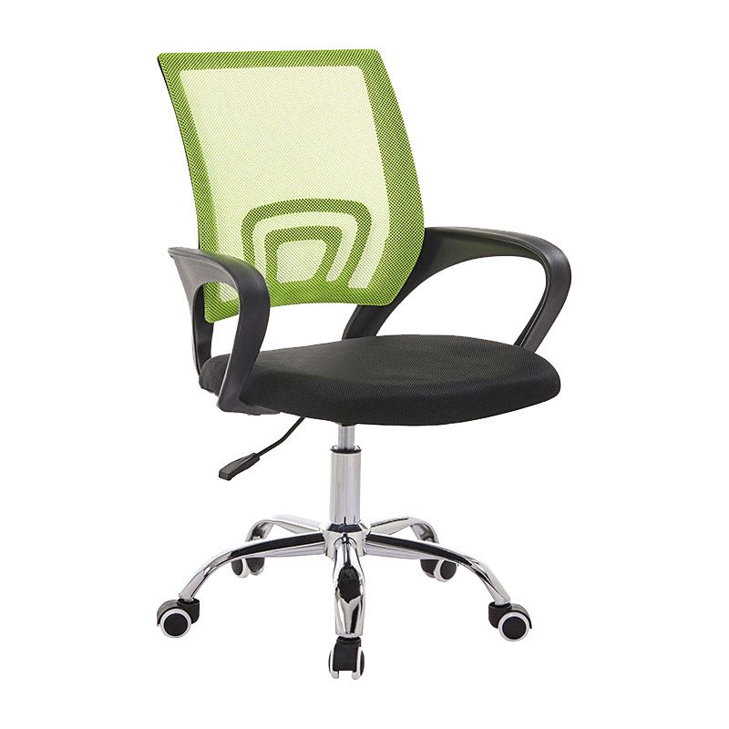 Modern Fixed Arms Conference Chair Mesh-back Chair for Office