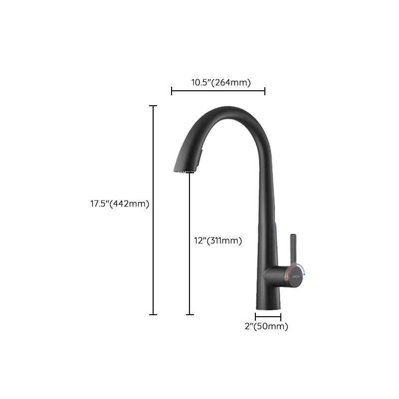 High Arch Kitchen Faucet Stainless Steel Kitchen Faucet with No Sensor