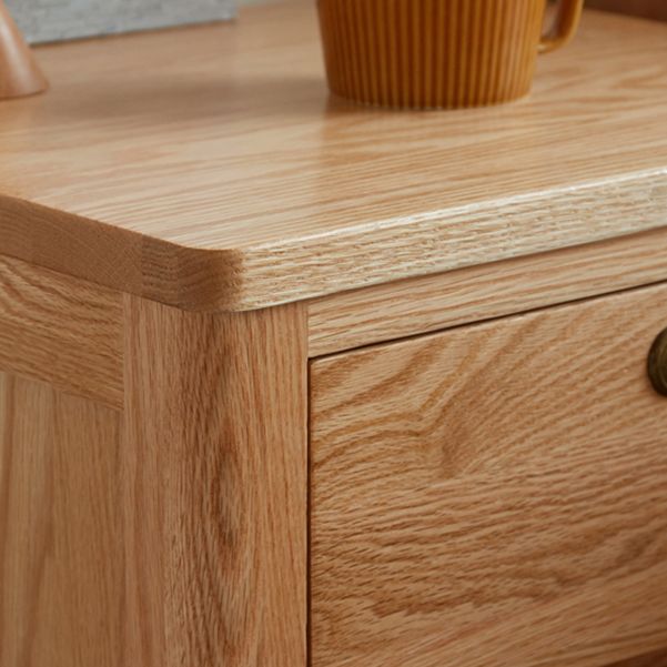 Light Wood End Table for Nursery Wooden Bedside Table for Nursery