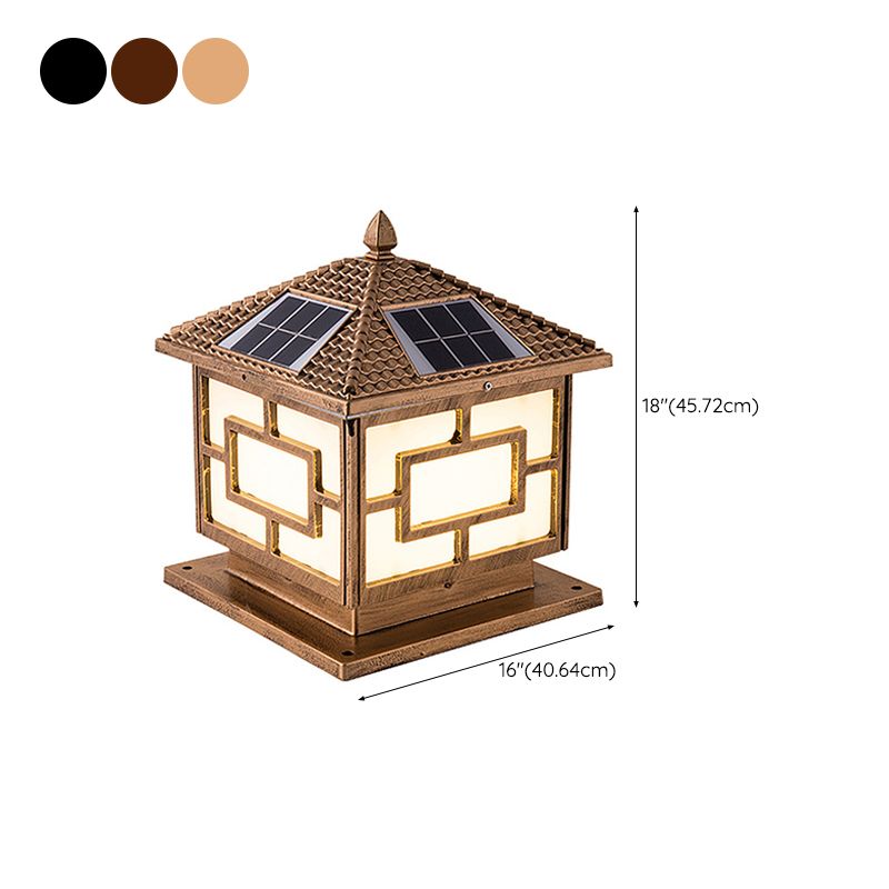 Creative LED Solar Lighting Fixture with Acrylic Shade for Garden