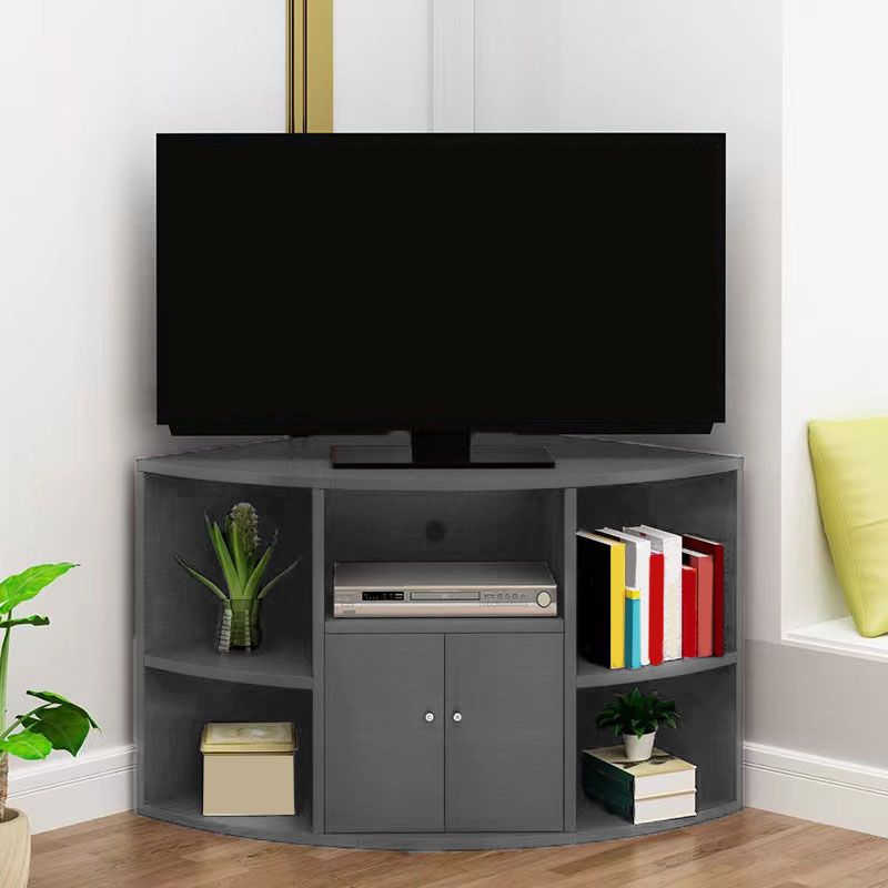 Contemporary TV Stand Console Corner TV Media Console with Door