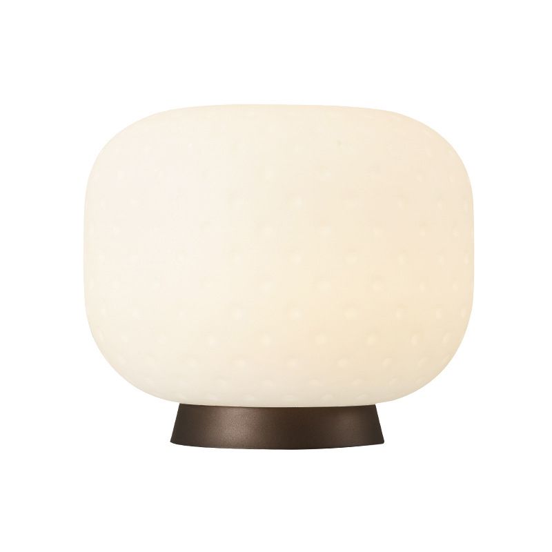 1 Head Living Room Table Lighting Modernism White Night Lamp with Drum Acrylic Shade