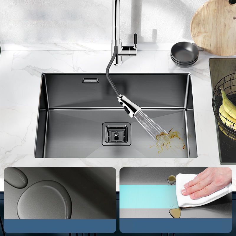 Noise-cancelling Design Kitchen Sink Stainless Steel Undermount Rectangle Kitchen Sink