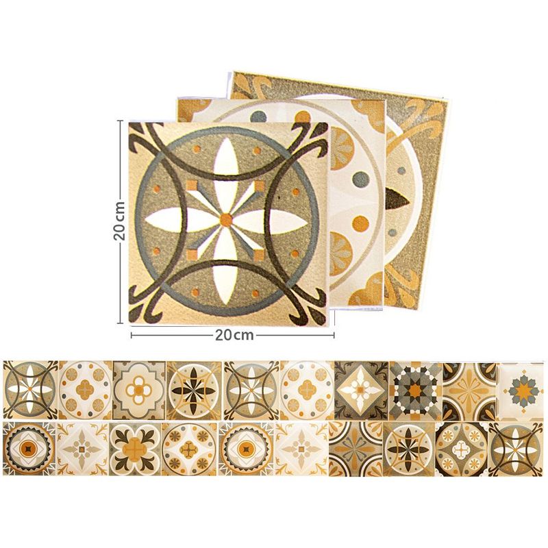 Brown Quatrefoil Wallpaper Panel Set Peel and Paste Wall Covering for Accent Wall