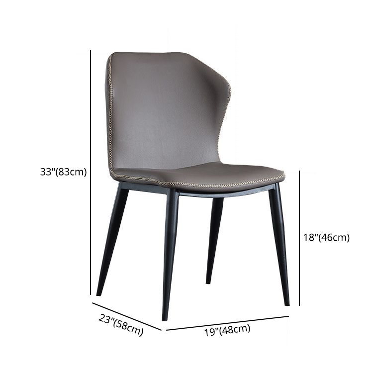 Modern Style Upholstered Side Chair Wingback Parsons Chair for Home Use