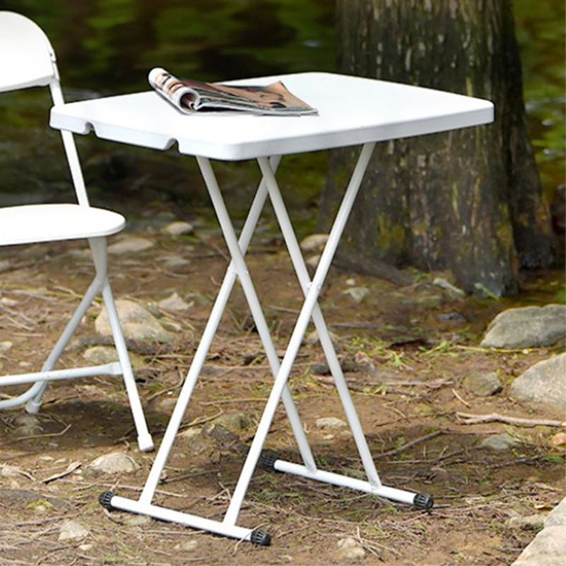 Contemporary Metal Frame Camping Table Water Resistant Plastic Table