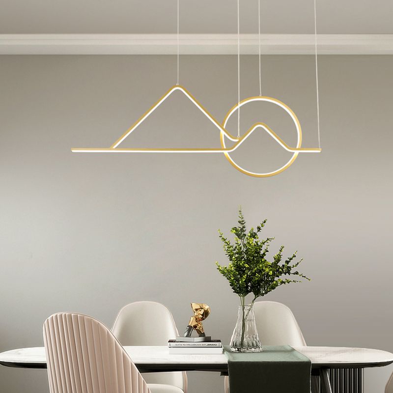 Singularité moderne LED LINEAR PRENDANT LIGHT