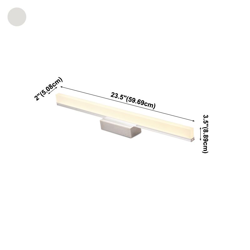 Metaal lineaire ijdelheid verlichting hedendaagse stijl 1 lichte ijdelheid sconce lichten