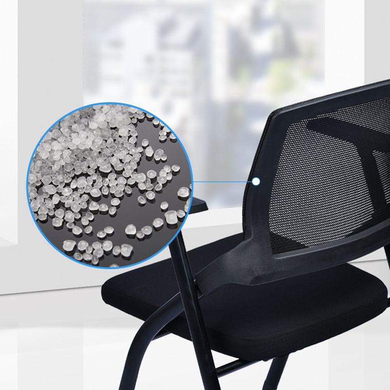 Modern Breathable AirGrid Arm Chair Microfiber Black Conference Office Chair