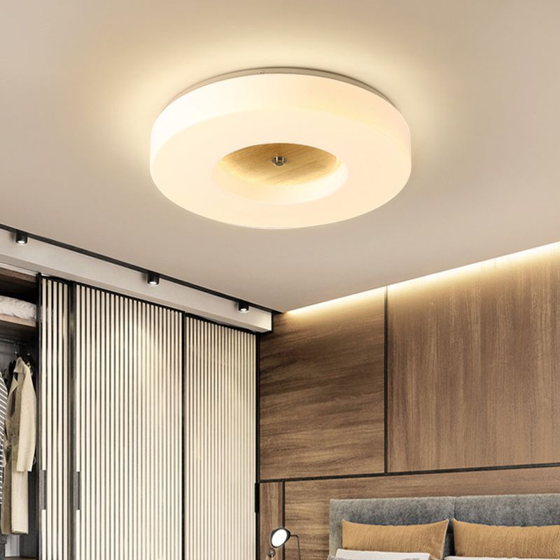 Modern Round Ceiling Mount Light LED Ceiling Light with Acrylic Shade for Aisle