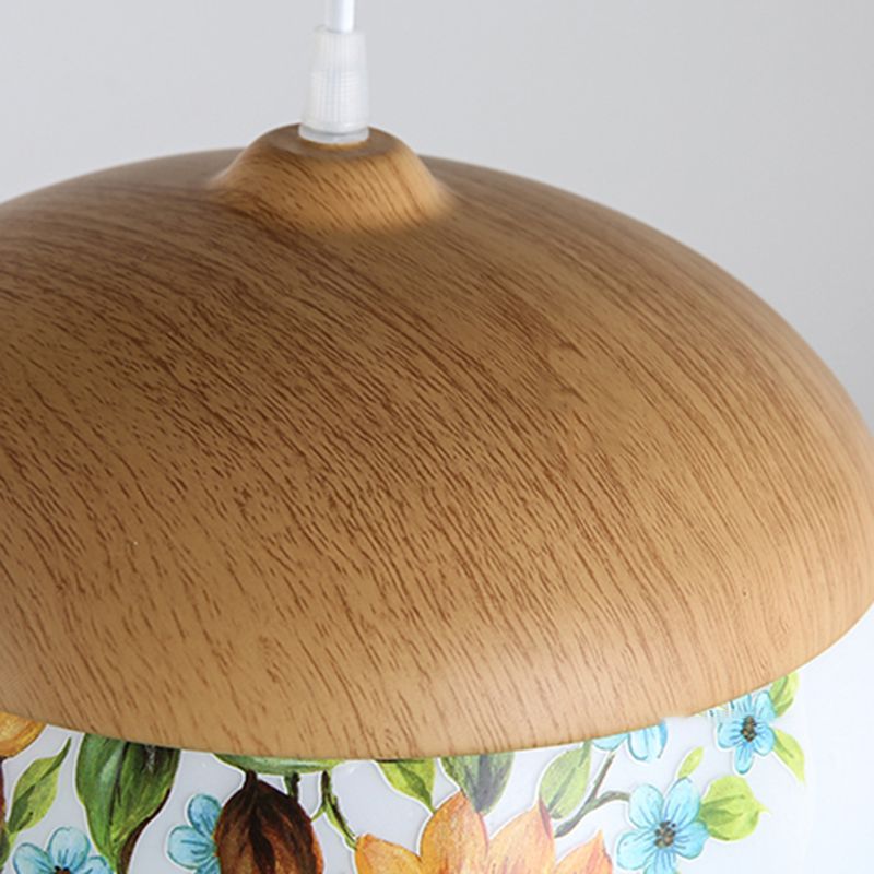 Wood Hanging Pendant Light Nordic-Style Suspension Pendant Light