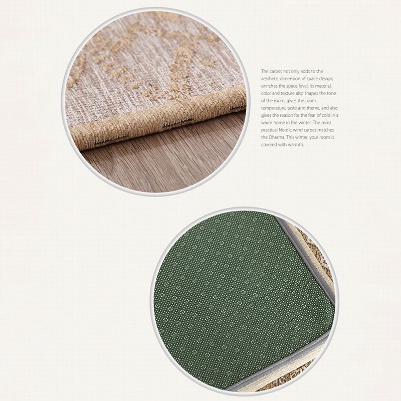 Luxus runder Druckbereich Teppich mehrfarbiger Olyester Teppich Anti-Rutsch-Rucks-Teppich für Wohnzimmer