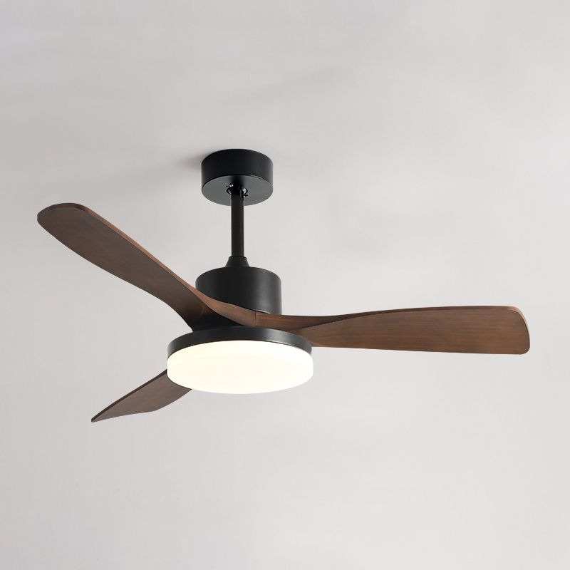 Simplicity 3-Blade Ceiling Fan Lighting in Brown for Dining Room