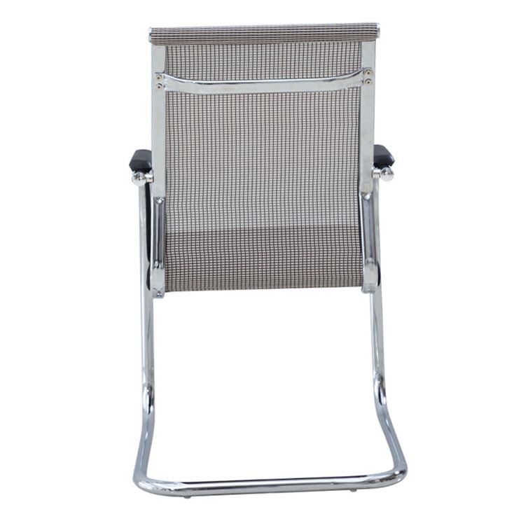 Silver Frame Office Chair No Distressing AirGrid Arm Chair with Breathable