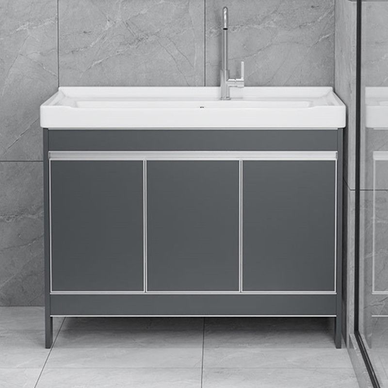 Freestanding Bathroom Vanity Space Aluminum Bathroom Vanity with Sink