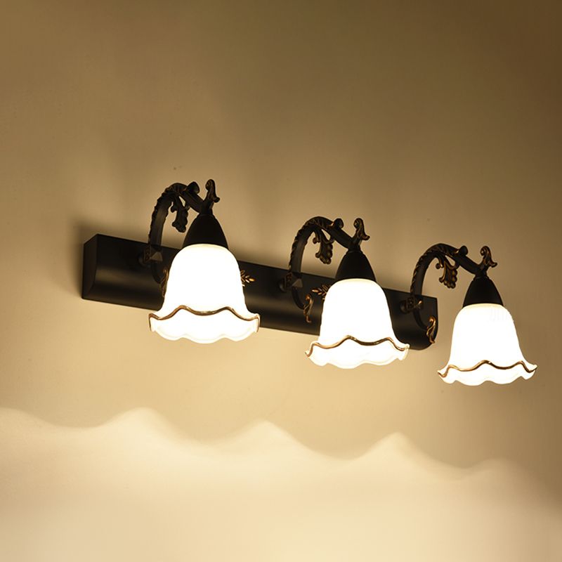 American Style Bell Shape Vanity SCONCE LICHTEN Glazen wand gemonteerde ijdelheid lichten