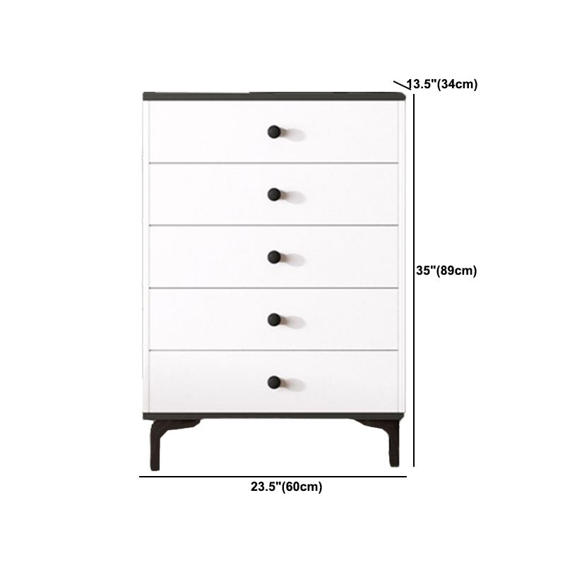 Contemporary Accent Chest 13.38" Wide Wood Rectangle Chest with Drawers