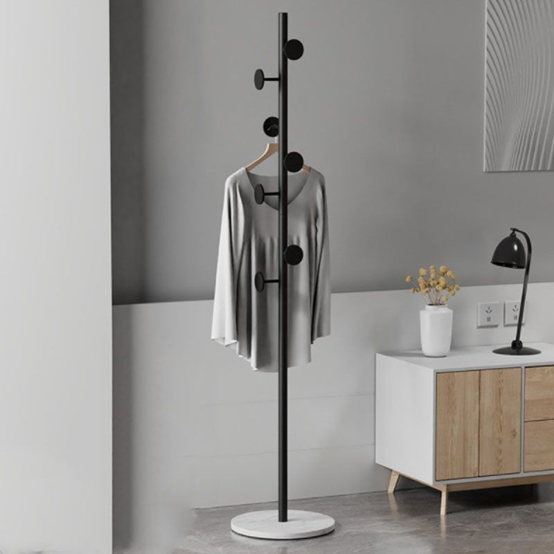 Modern Hall Tree Metal Free Standing Entryway Coat Rack Hall Stand