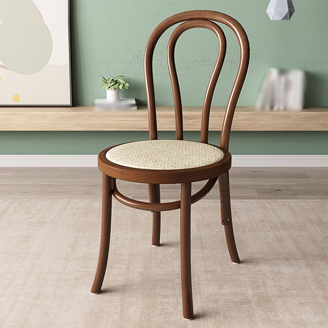 Modern Kitchen Windsor Back Dining Side Chair Solid Wood Dining Side Chair