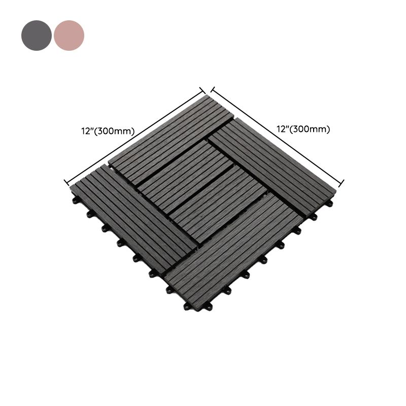 Striped Pattern Decking Tiles Interlocking Tile Kit Outdoor Patio