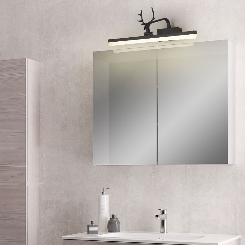 Linear Metal Wall Donce Modern Style Mirror Murror Wall Mount Lighture Light