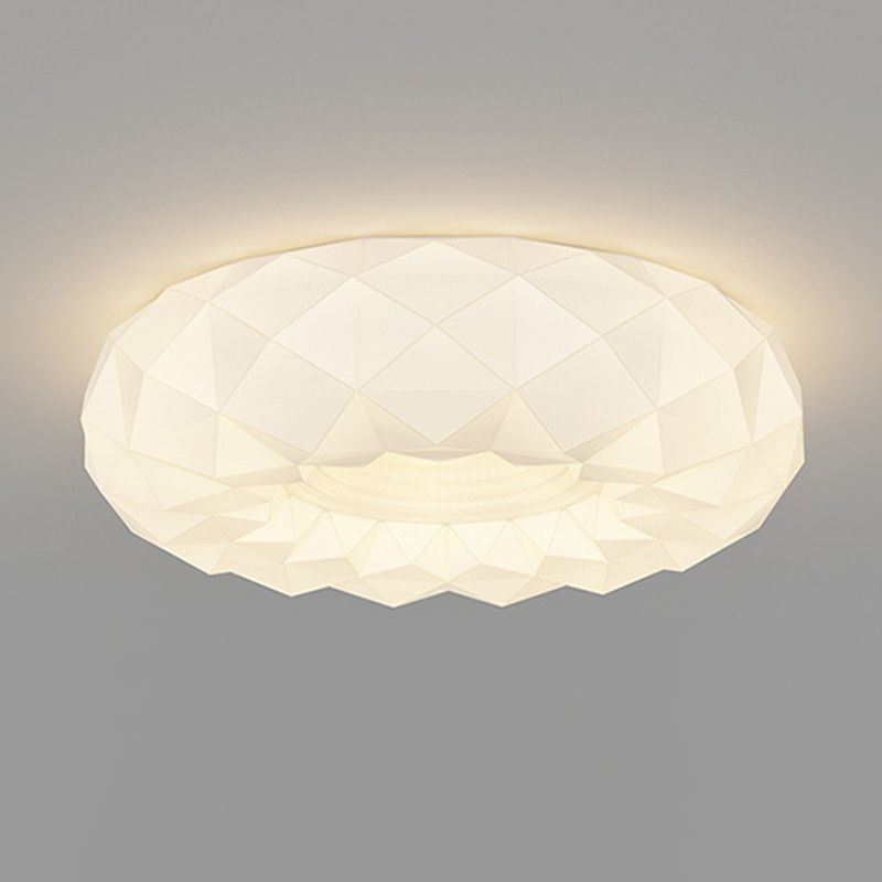 LED White  Ceiling Light Contemporary Flush Mount Lighting for Living Room