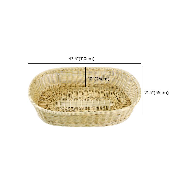 Portable Wicker Moses Basket Natural Oval Moses Basket for Baby and Newborn