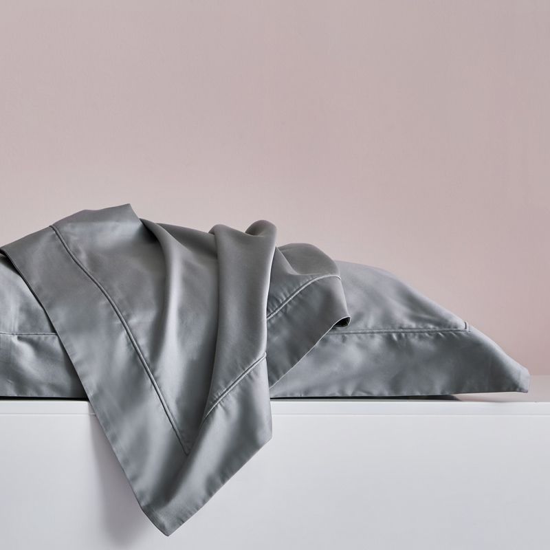 Cotton Sheet Set 3-Piece Solid Color Wrinkle Resistant Bed Sheet