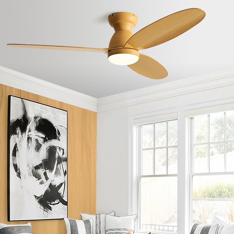 Fan Shape Metal Ceiling Fan Modern Style 1-Light Ceiling Mount Fans Fixture