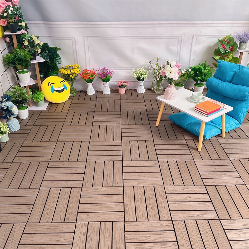 Modern Style Wood Flooring Anti-corrosion Square Outdoor Wood Flooring