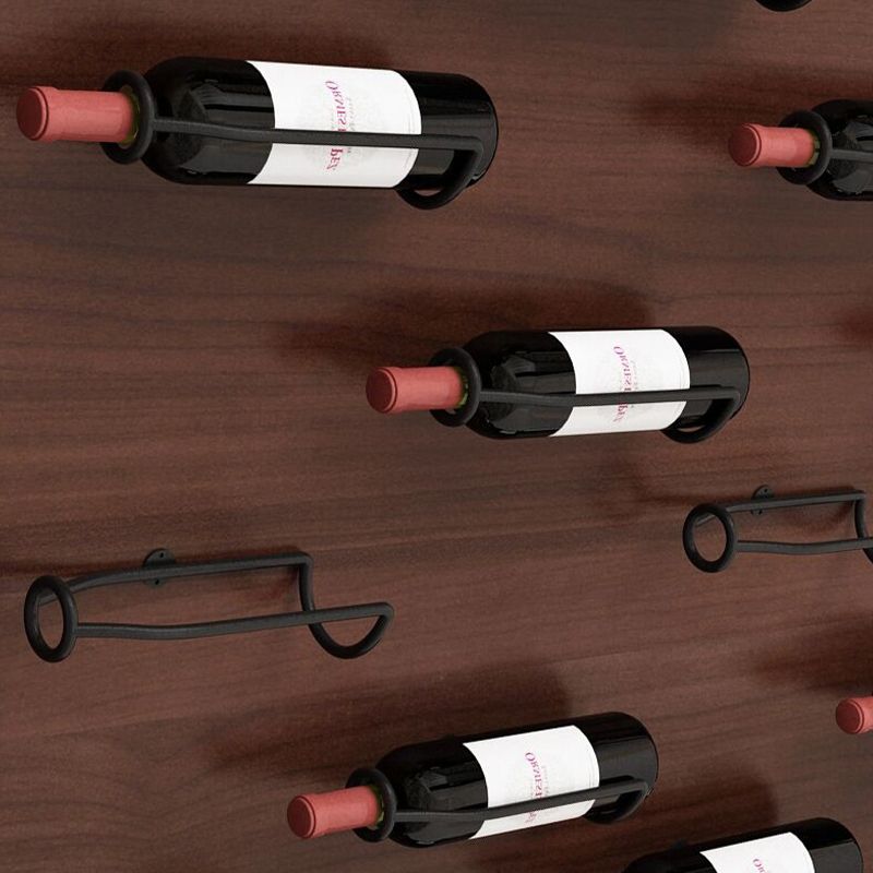 Wall Mounted Metal Bottle Wine Rack Modern Horizontal Wine Rack Bottle