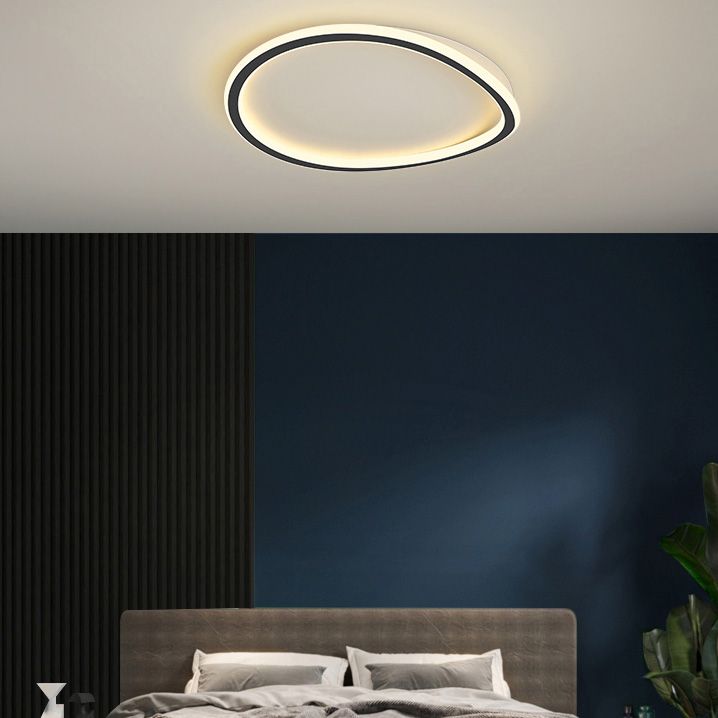 Minimalist Ceiling Light Black & White Household Lamp for Living Room Dining Room