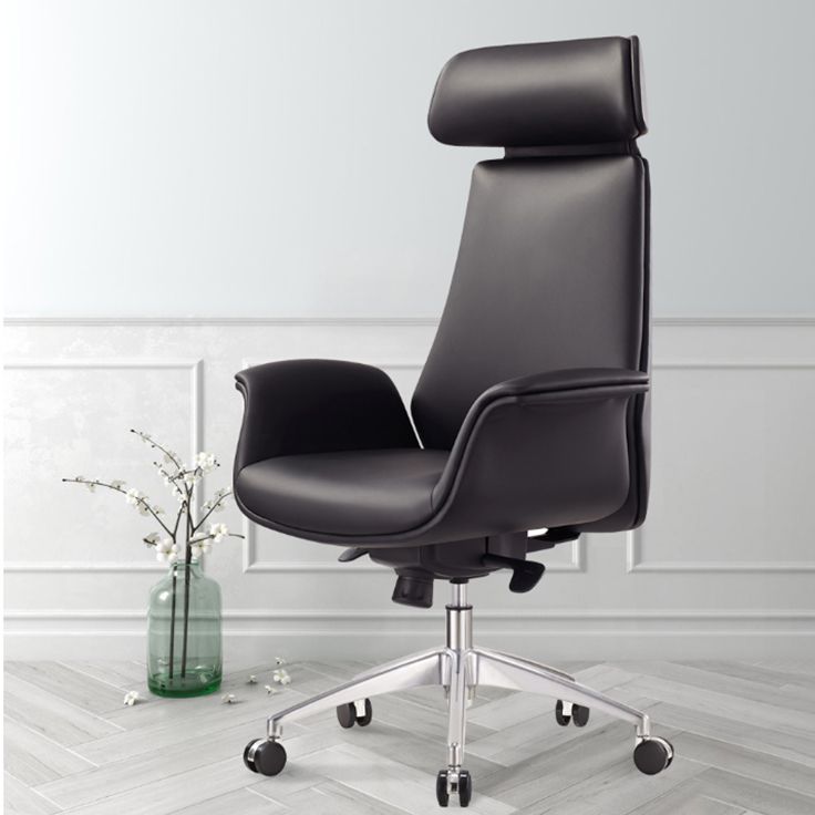 Modern Leather Executive Chair Black Managers Chair for Office