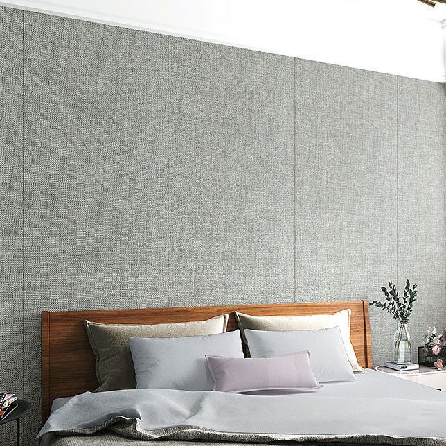 Contemporary Style Wall Panel Linen Living Room Peel and Stick Wall Paneling