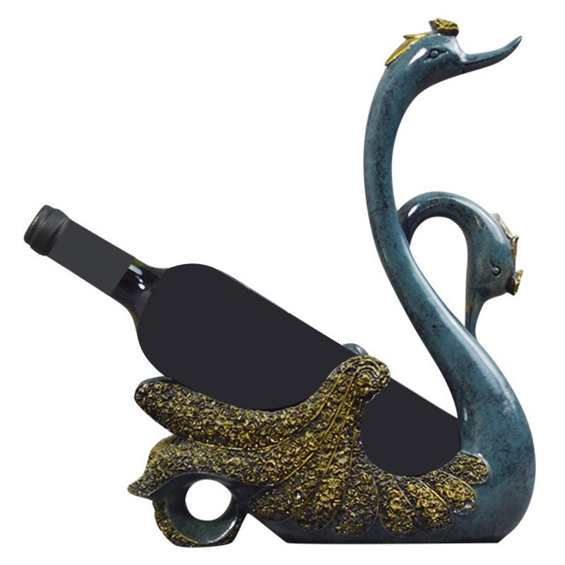 Glam Tabletop Wine Bottle Holder Resin Wine Bottle Rack for Room