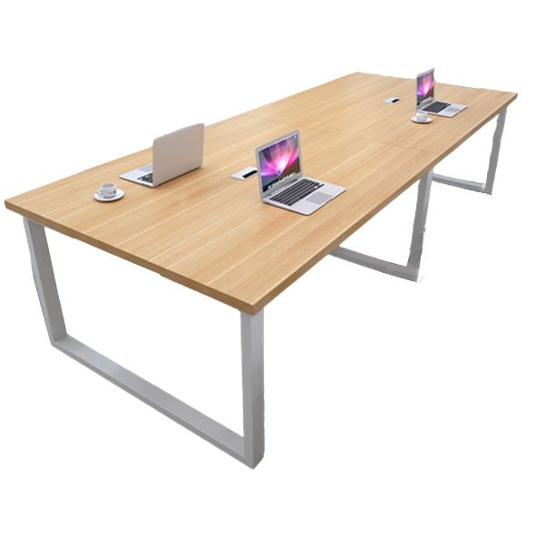 Contemporary Office Desk Manufactured Wood Rectangle Writing Desk