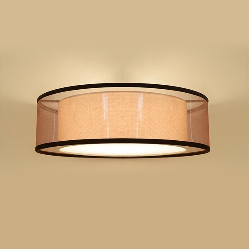 Round Shape Fabric Ceiling Light Multil Lights Ceiling Mount Light for Bedroom