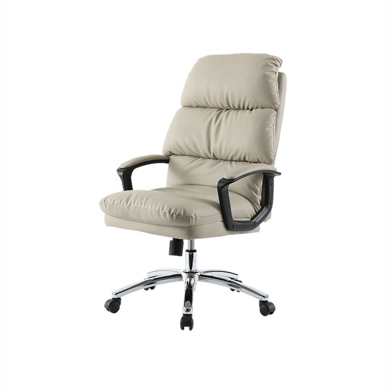 Modern Style Executive Chair High Back Padded Arms Swivel Chair