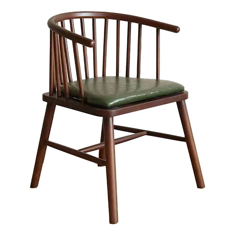 Arm Dining Chairs Modern Oak Wood Side Chairs for Dining Room