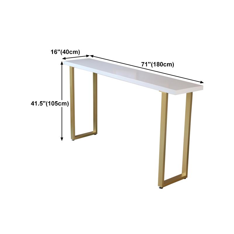 Rectangle Bar Dining Table Traditional Luxury Bar Table with Sled Base