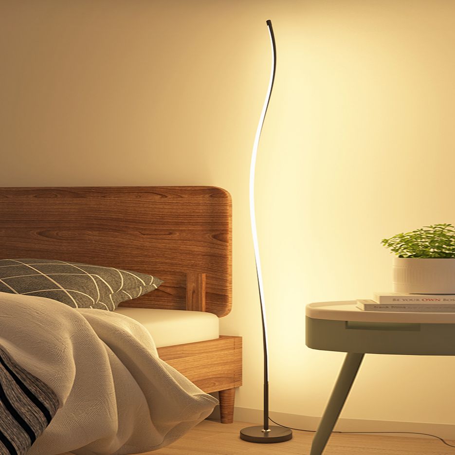 Luce a forma di forma moderna a forma di striscia Metal 1 Luce leggera per la camera da letto