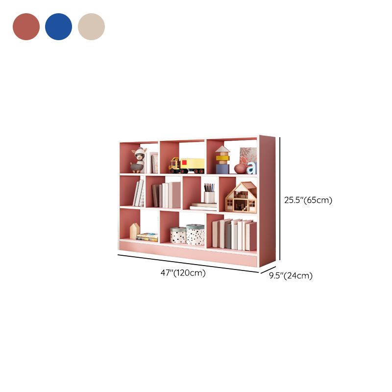 Scandinavian Closed Back Bookshelf Freestanding Wood Book Shelf