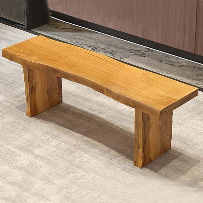 11.7-inch W Modern Seating Bench Solid Wood Rectangle Solid Color Bench