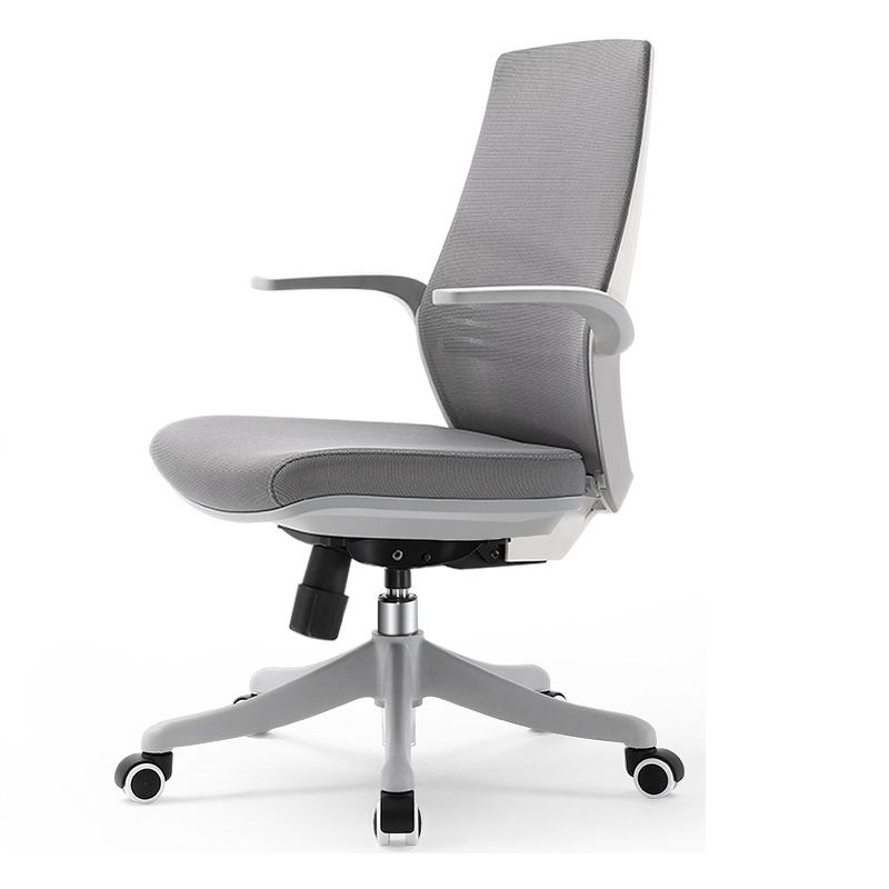 Mesh Mid Back Desk Chair Contemporary Adjustable Arms Office Chair