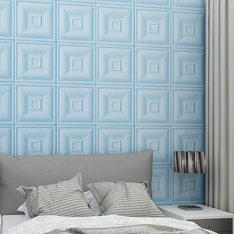 Glam Style Foam Waterproof Wall Paneling Living Room 3D Embossed Wall Paneling