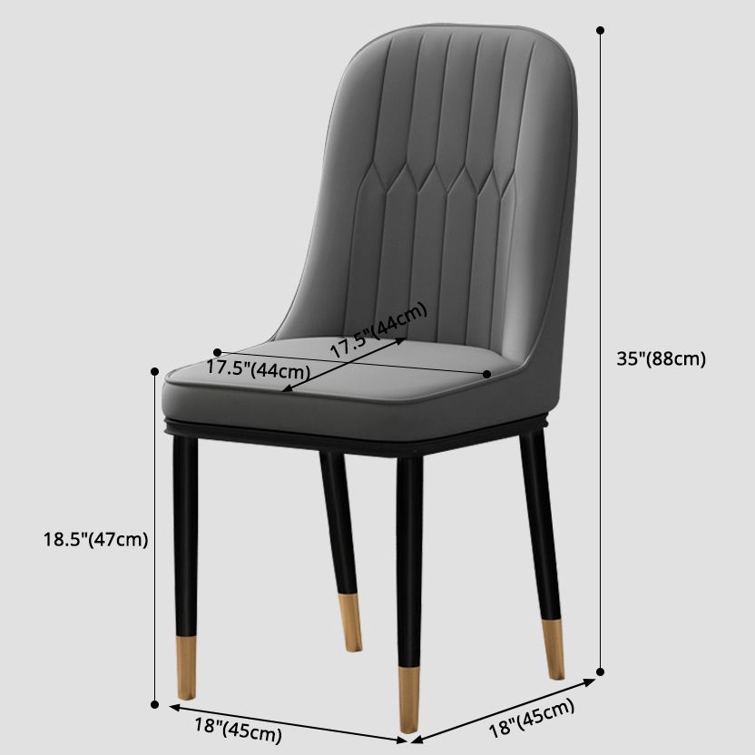 Scandinavian Style Upholstered Chair Wingback Parsons Chair for Home Use